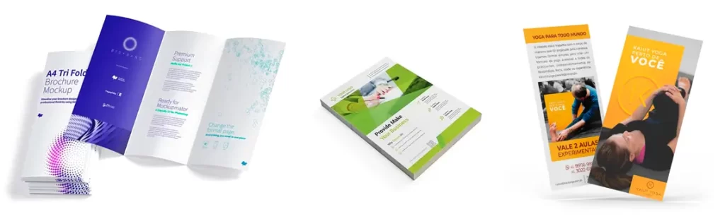 Panfletos, folders e flyers impressos para divulgação em Belém